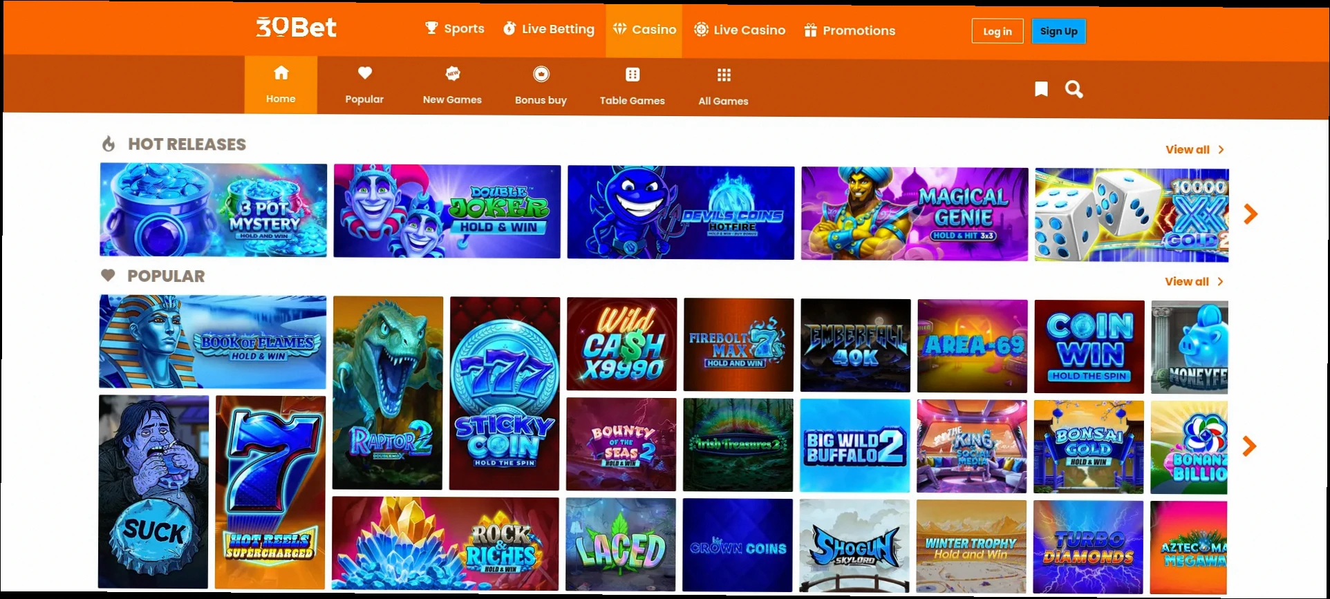 30bet casino welkomstbonus 150% tot €1.000 + 100 gratis spins